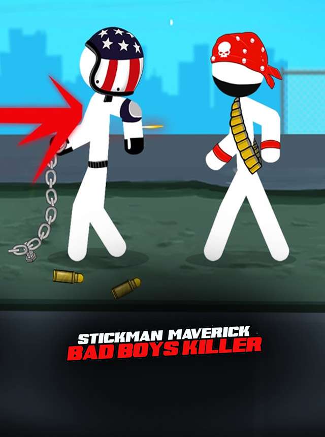 Play Stickman maverick : bad boys killer Online